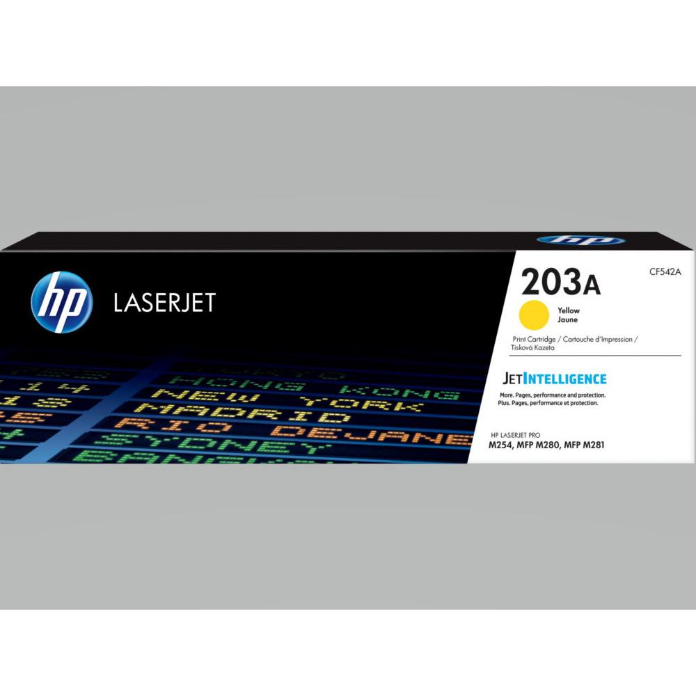 Cartouches de toner - Hp cartouche de toner jaune authentique 203a pour laserjet