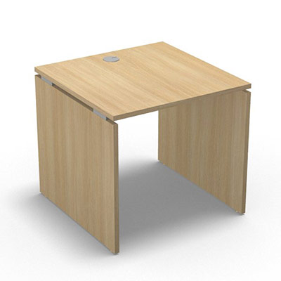 Table de bureau rectangulaire Forstyl L. 80 x P. 80 cm dcor chne clair pitements panneau dcor chne clair