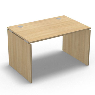 Table de bureau rectangulaire Forstyl L. 120 x P. 80 cm dcor chne clair pitements panneau dcor chne clair