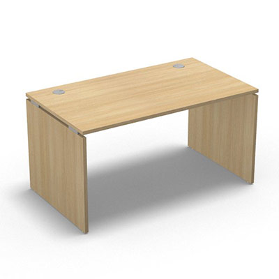 Table de bureau rectangulaire Forstyl L. 140 x P. 80 cm dcor chne clair pitements panneau dcor chne clair