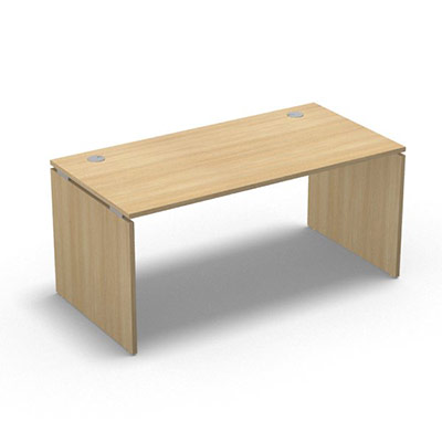 Table de bureau rectangulaire Forstyl L. 160 x P. 80 cm dcor chne clair pitements panneau dcor chne clair