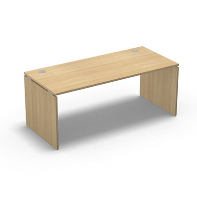 Table de bureau rectangulaire Forstyl L. 180 x P. 80 cm dcor chne clair pitements panneau dcor chne clair