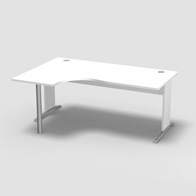 Compact asymtrique 90 Forstyl L.180 x P. 120 x Retour 60 cm  gauche dcor blanc neige pitements L dcor blanc neige