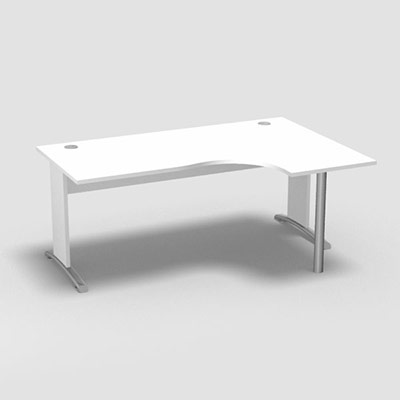 Compact asymtrique 90 Forstyl L.180 x P. 120 x Retour 60 cm  droite dcor blanc neige pitements L dcor blanc neige