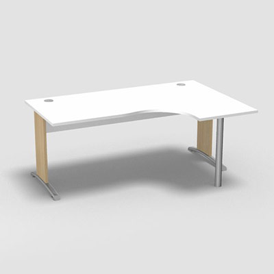 Compact asymtrique 90 Forstyl L.180 x P. 120 x Retour 60 cm  droite dcor blanc neige pitements L dcor chne clair
