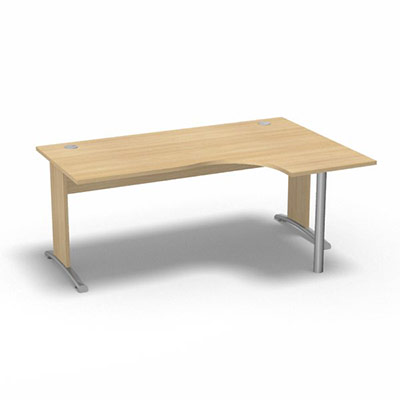Compact asymtrique 90 Forstyl L.180 x P. 120 x Retour 60 cm  droite dcor chne clair pitements L dcor chne clair