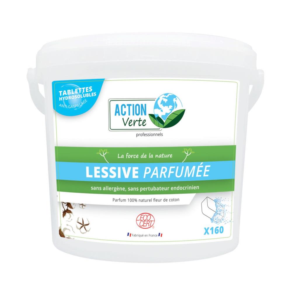 Lessive cologique parfume - seau de 160 tablettes - paquet 160 units