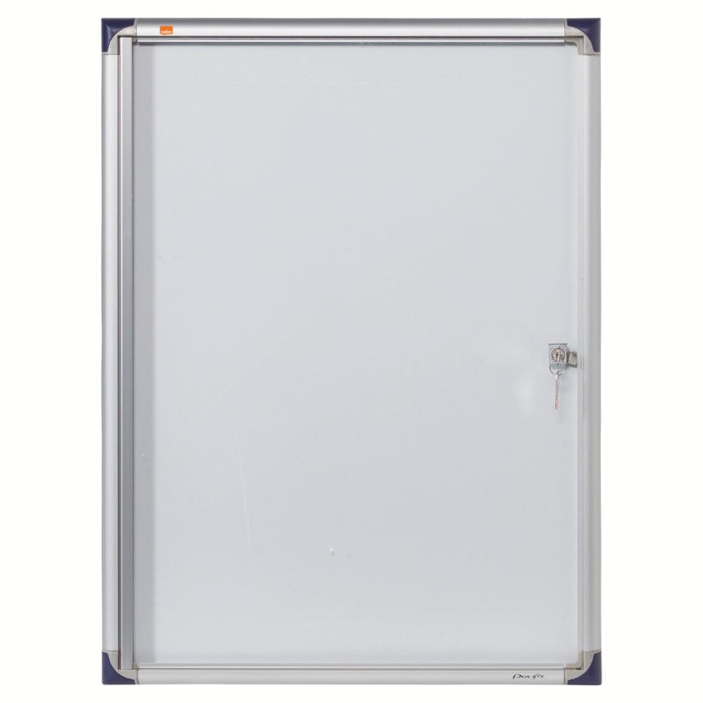 Vitrine d'intrieur Nobo extra-plate porte-battante fond magntique - 4 feuilles A4 - dimensions L51 x H68 x P2,5 cm