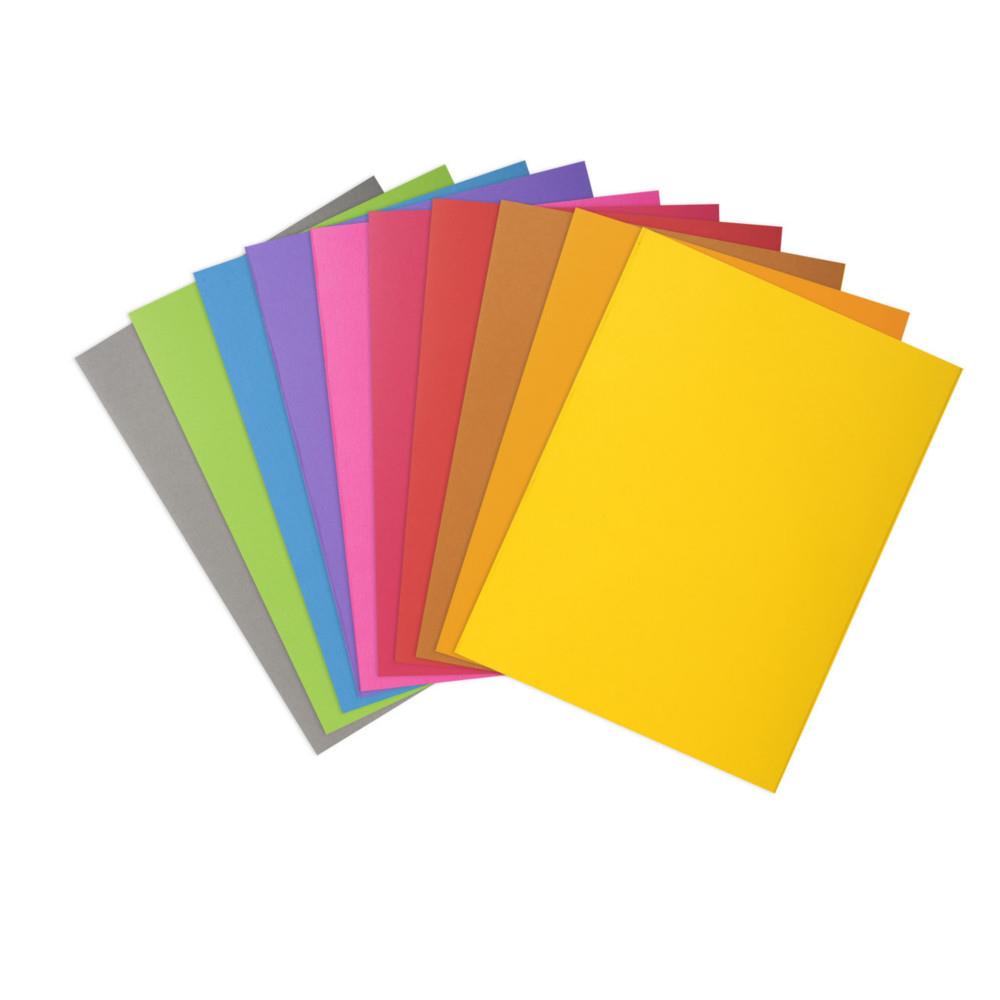 Sous-chemises Rock''s Exacompta 80 g/m2 - 22 x 31 cm - Paquet de 100 en couleurs vives assorties