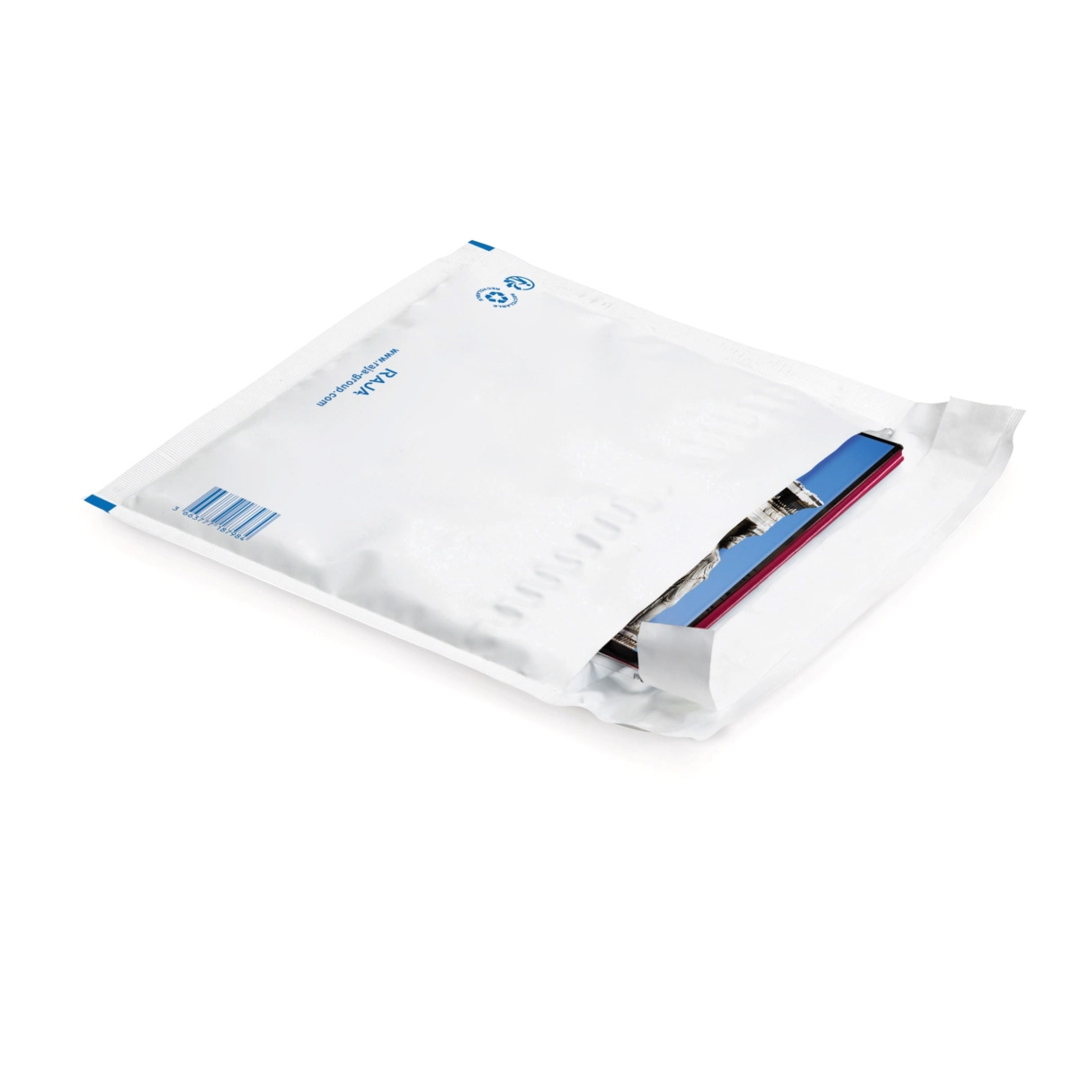 Pochette plastique matelasse  bulles d'air Raja Mail Lite Tuff - 24 x 33 cm - Blanc (carton 100 units)