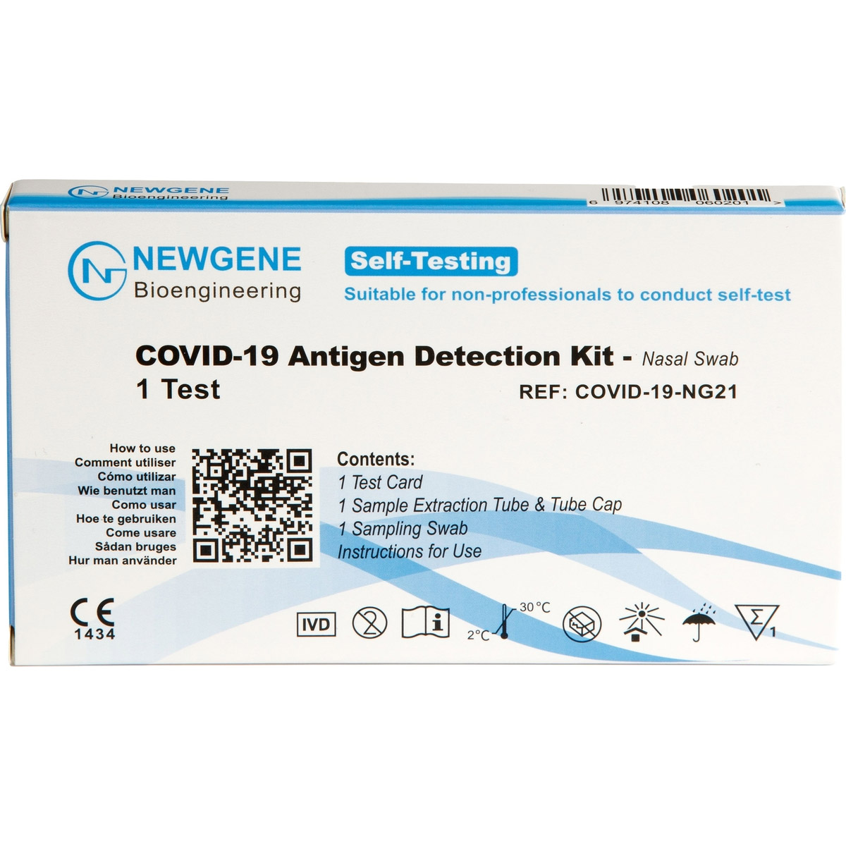 Autotest NEWGENE - Test antig�nique COVID 19 - bo�te de 5