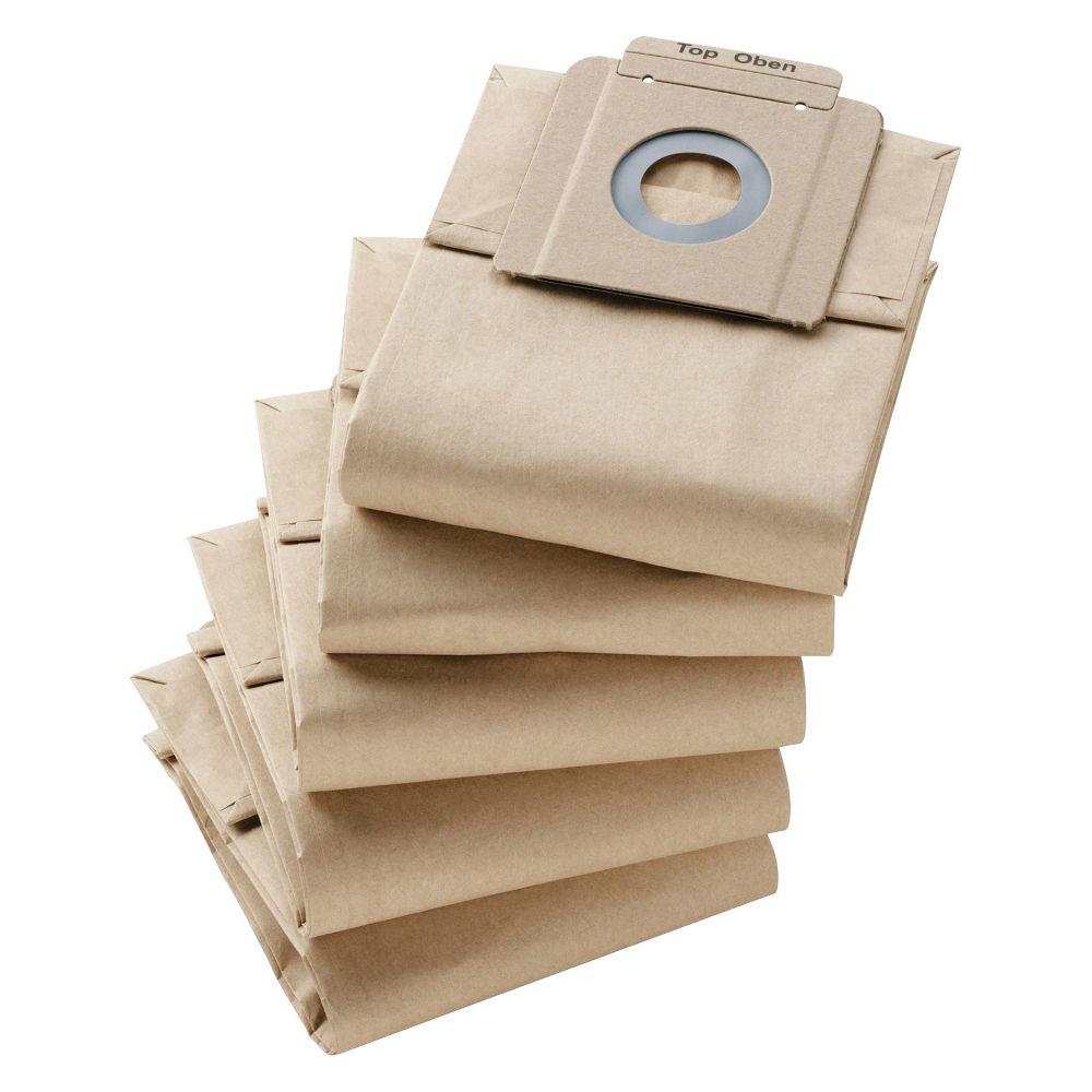 Sacs en papier Karcher - 2 couches - pour aspirateur 10/1 - lot de 10