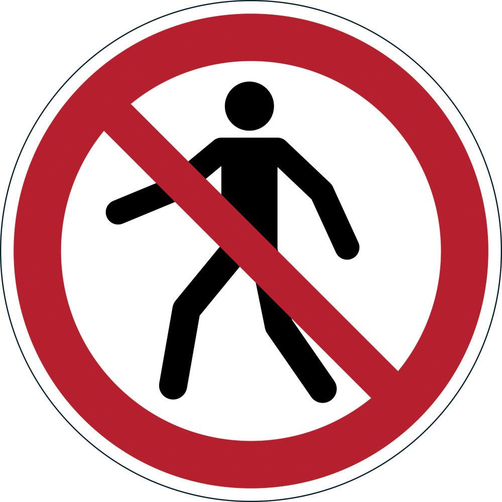 Pictogramme de signalisation au sol permanent Durable - Interdit aux pitons - Diamtre 43 cm