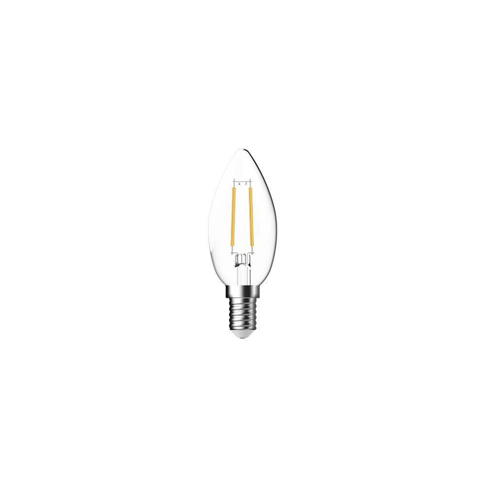 Ampoule LED Flamme Opale 2,5W Aluminor culot E14 250 lumens 2700K classe A++ pas cher