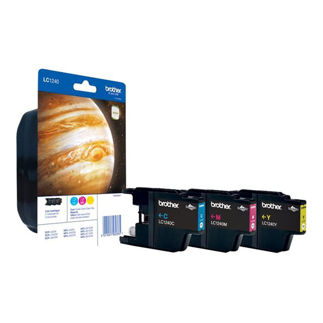 Cartouches pour imprimantes - Brother pack de cartouches d'encre : cyan / magenta / jaune