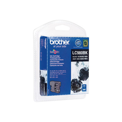 Cartouches pour imprimantes - Brother lc980bkbp cartouche d'encre 1 pice(s) original noir