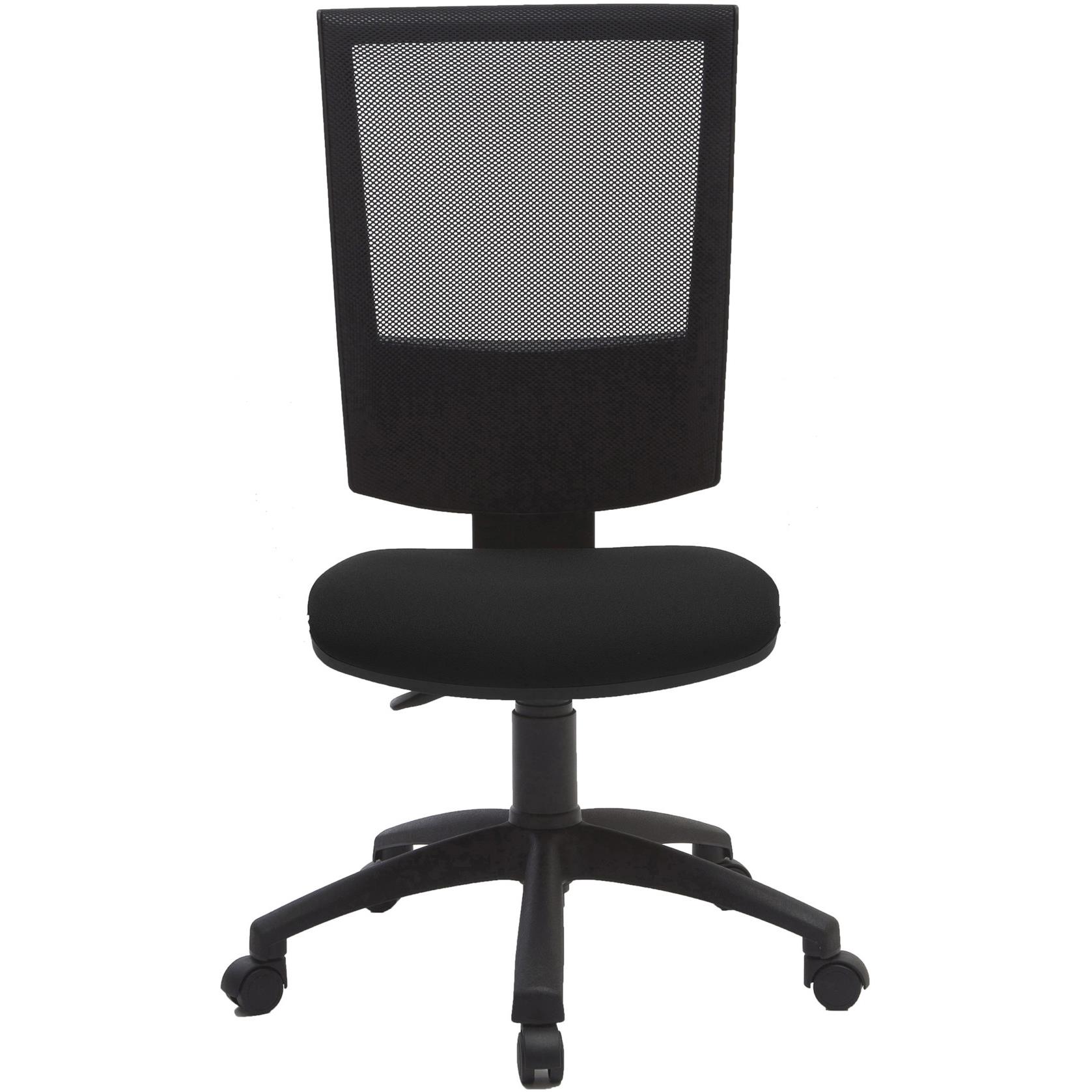 Sige de bureau Holly maille,tissu hauteur ajustable  roulettes - noir
