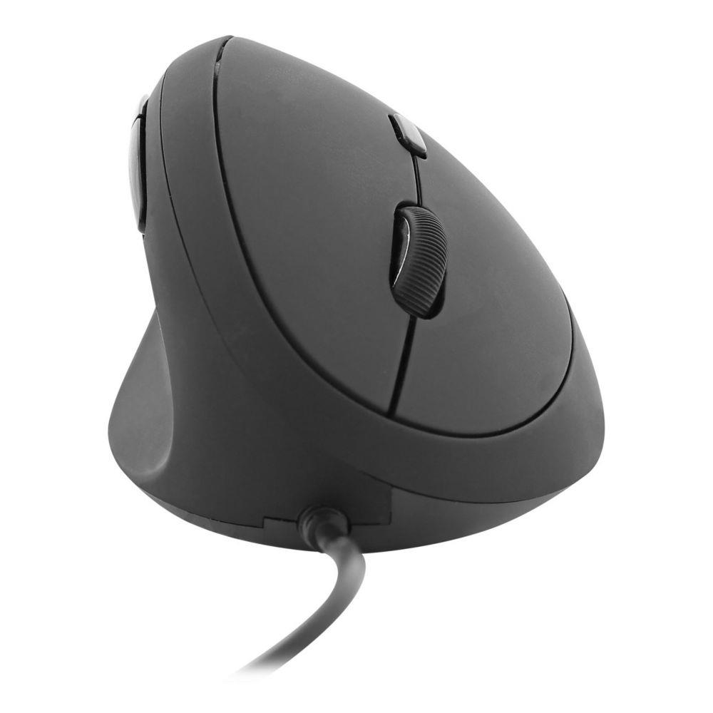 Souris ergonomique verticale filaire TNB - pour gaucher - Noir