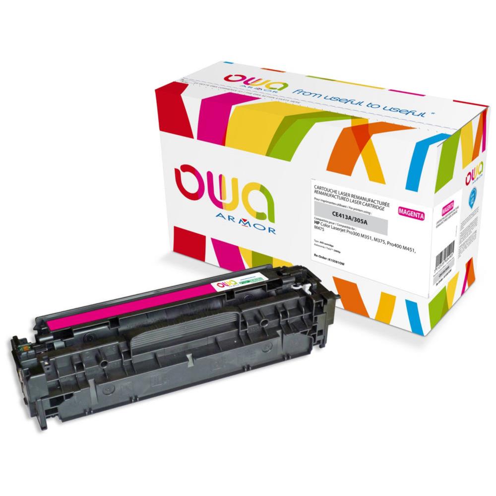 Cartouches de toner - Armor k15581ow cartouche de toner 1 pice(s) compatible magenta