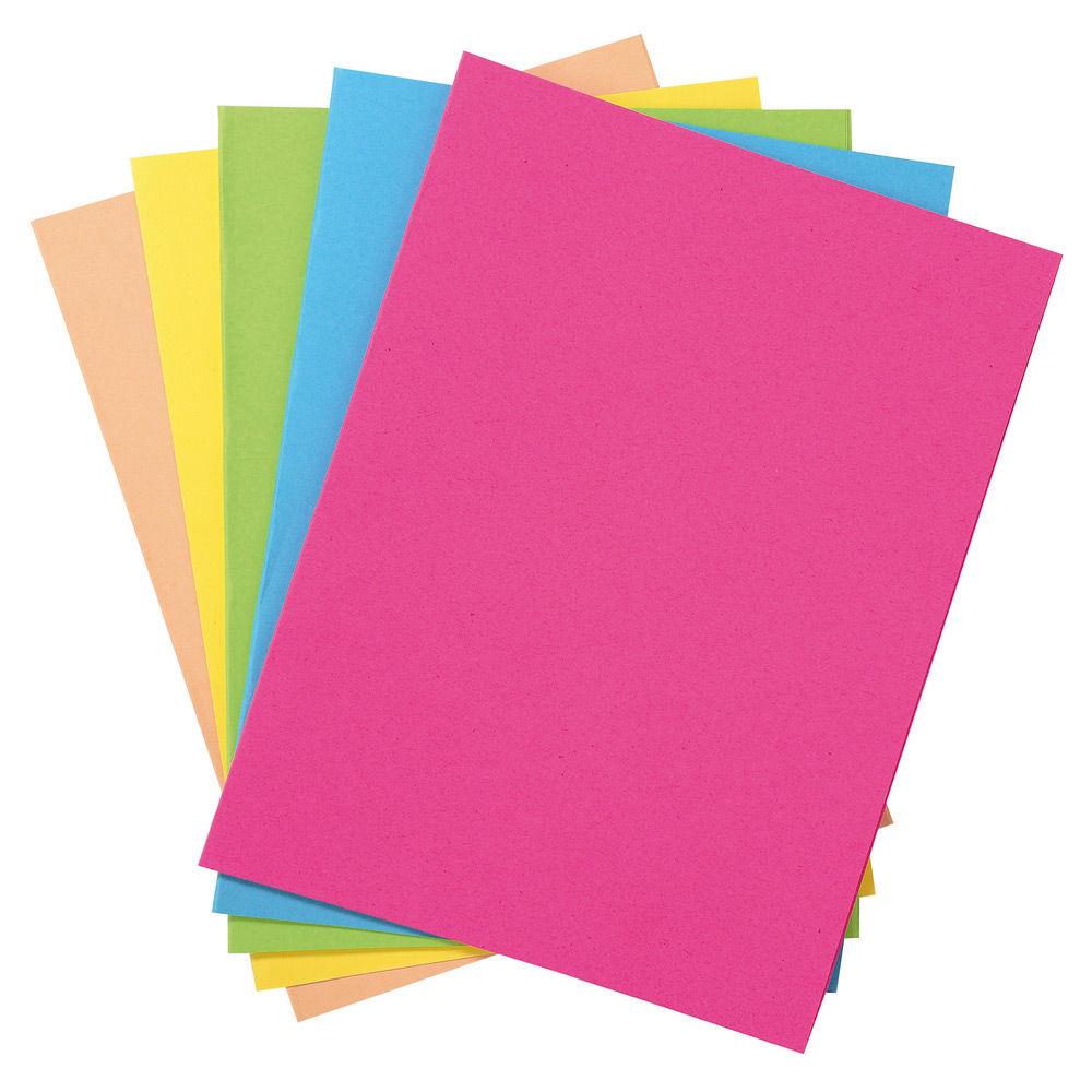 Chemises dossiers 220g recycles - 24 x 32 cm - assortis pastel - lot de 10