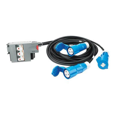 Apc module de distribution d'alimentation 3 p�les 3 c�bles rcd 32 a 3xiec309 660 cm, 720 cm, 780 cm - professionnels