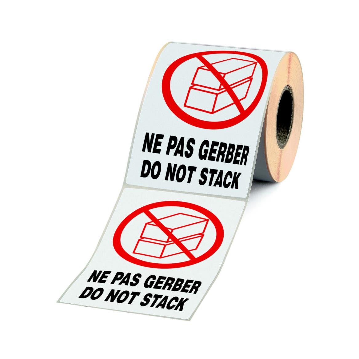 Etiquette adhsive pr-imprime ''NE PAS GERBER'' - 1000 tiquettes 9 x 13 cm (carton 1000 units)