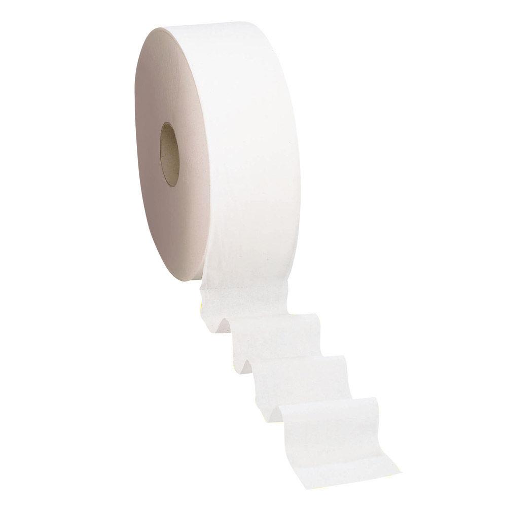 Papier toilette Mini Jumbo Green Renova - double paisseur - lot de 12 rouleaux de 450 feuilles - ouate gaufre - blanc