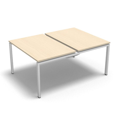 Bench plateau coulissant gamme Conect - rable blanc - Longueur 120 - Pitement Fixe blanc - Elment Dpart