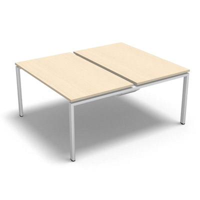 Bench plateau coulissant gamme Conect - rable blanc - Longueur 140 - Pitement Fixe blanc - Elment Dpart
