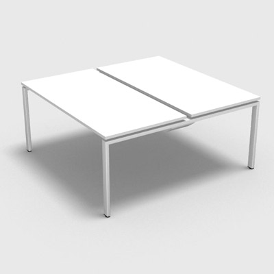 Bench plateau coulissant gamme Conect - blanc neige - Longueur 160 - Pitement Fixe blanc - Elment Dpart