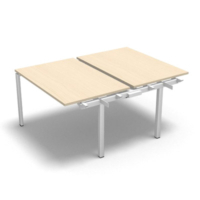 Bench plateau coulissant gamme Conect - rable blanc - Longueur 120 - Pitement Fixe blanc - Elment Suivant