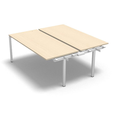Bench plateau coulissant gamme Conect - rable blanc - Longueur 180 - Pitement Fixe blanc - Elment Suivant