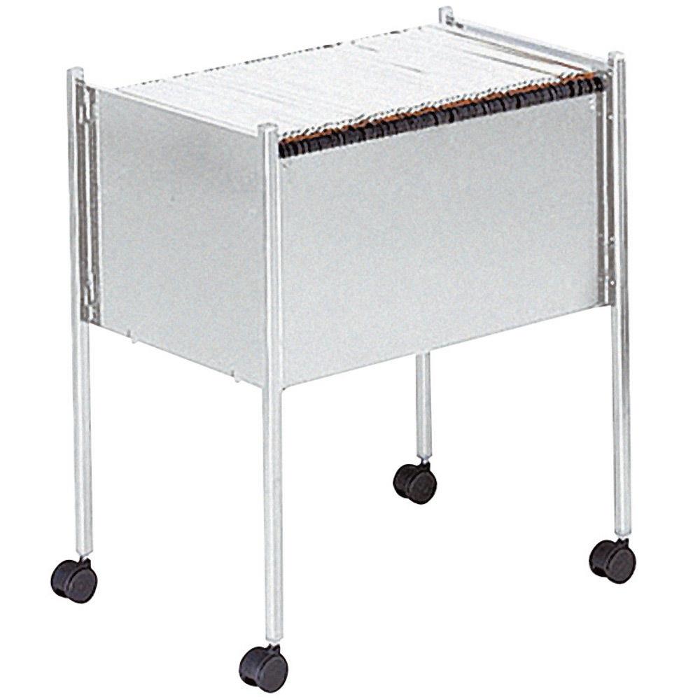 Chariot pour dossiers suspendus en acier Economy Durable - format A4 - capacit de 80 dossiers - L66 x H37 x P59 cm - gris