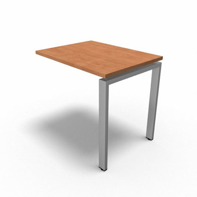 Retour suspendu sur pied tube Connect - pommier de France  - Longueur 80 - Pi�tement Fixe gris aluminium