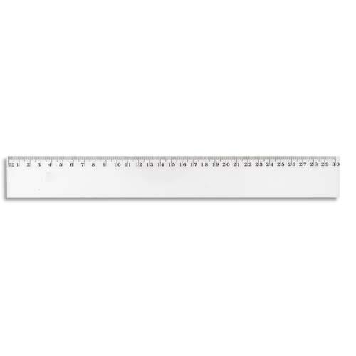 Rgle plate en plastique - longueur 30 cm