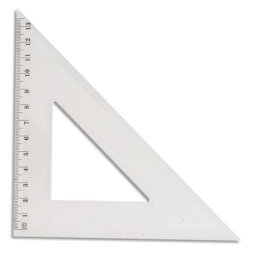 Equerre  45 degrs en plastique - longueur 21 cm