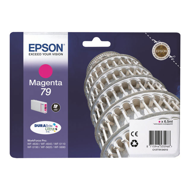 Cartouches pour imprimantes - Epson tower of pisa encre magenta "tour de pise" (800 p)