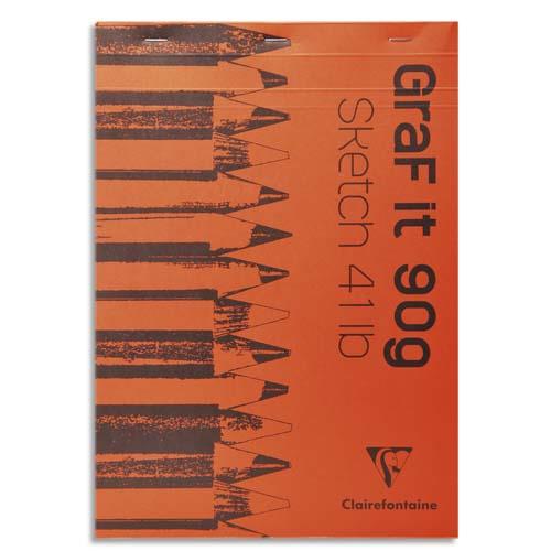 Bloc de croquis Graf It - format A4 21 x 29,7 cm - 80 pages microperfores 90g
