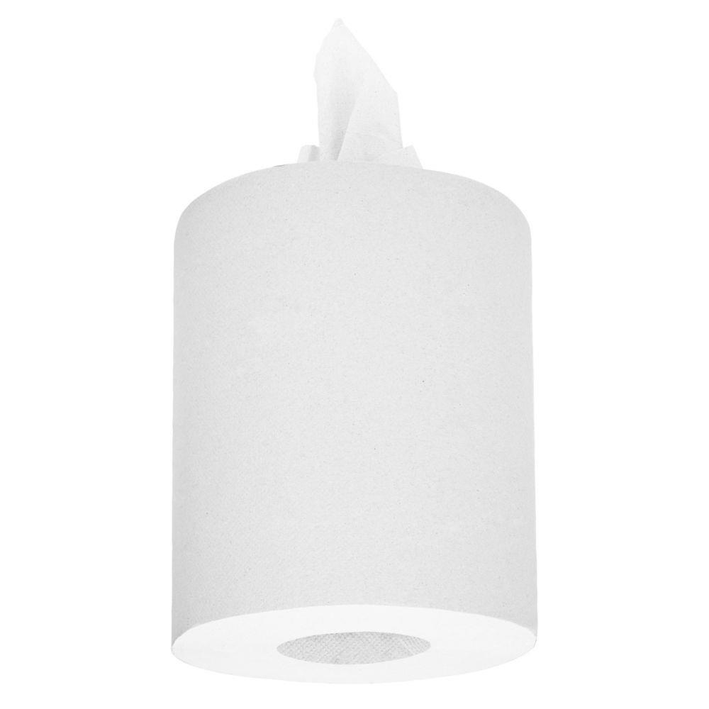 Papier d'essuyage Reach Wypall -  dvidage central feuille  feuille - bobine 430 formats - blanc