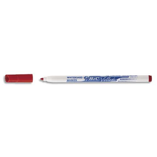 Feutre effaable  sec Velleda 1721 pour tableaux blancs - pointe fine - rouge