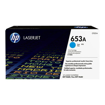 Cartouches de toner - Hp 653a toner cyan authentique laserjet