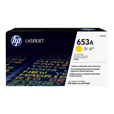 Cartouches de toner - Hp 653a toner jaune authentique laserjet