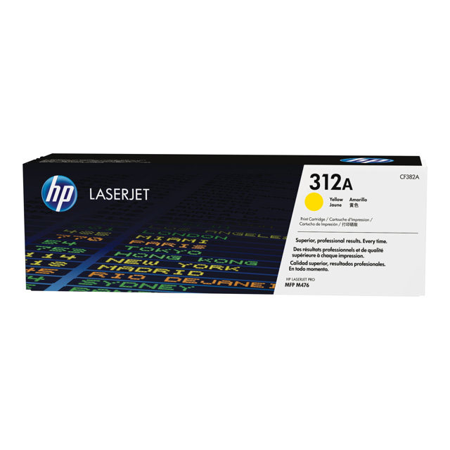 Cartouches de toner - Hp cartouche 312a toner jaune laserjet
