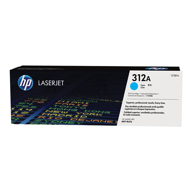 Cartouches de toner - Hp cartouche 312a toner cyan laserjet