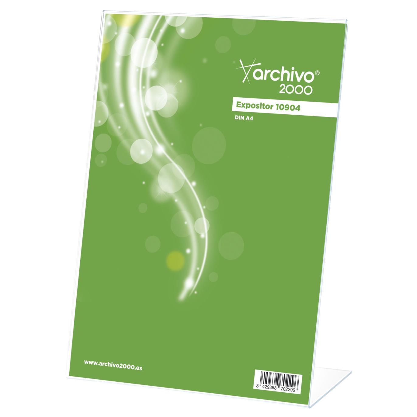 Prsentoir de document vertical inclin format A4 - Transparent