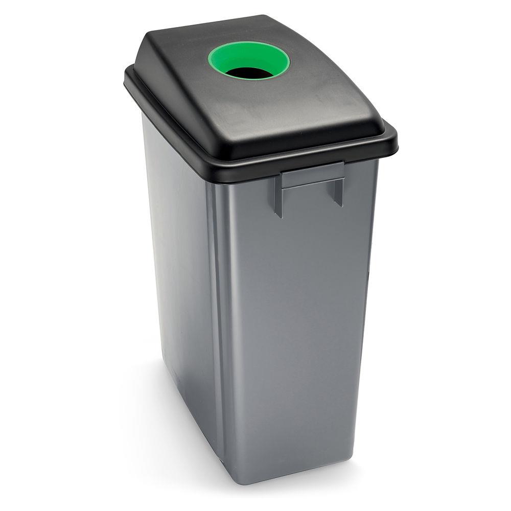 Couvercle pour poubelle de tri Raja - 60 L - Vert