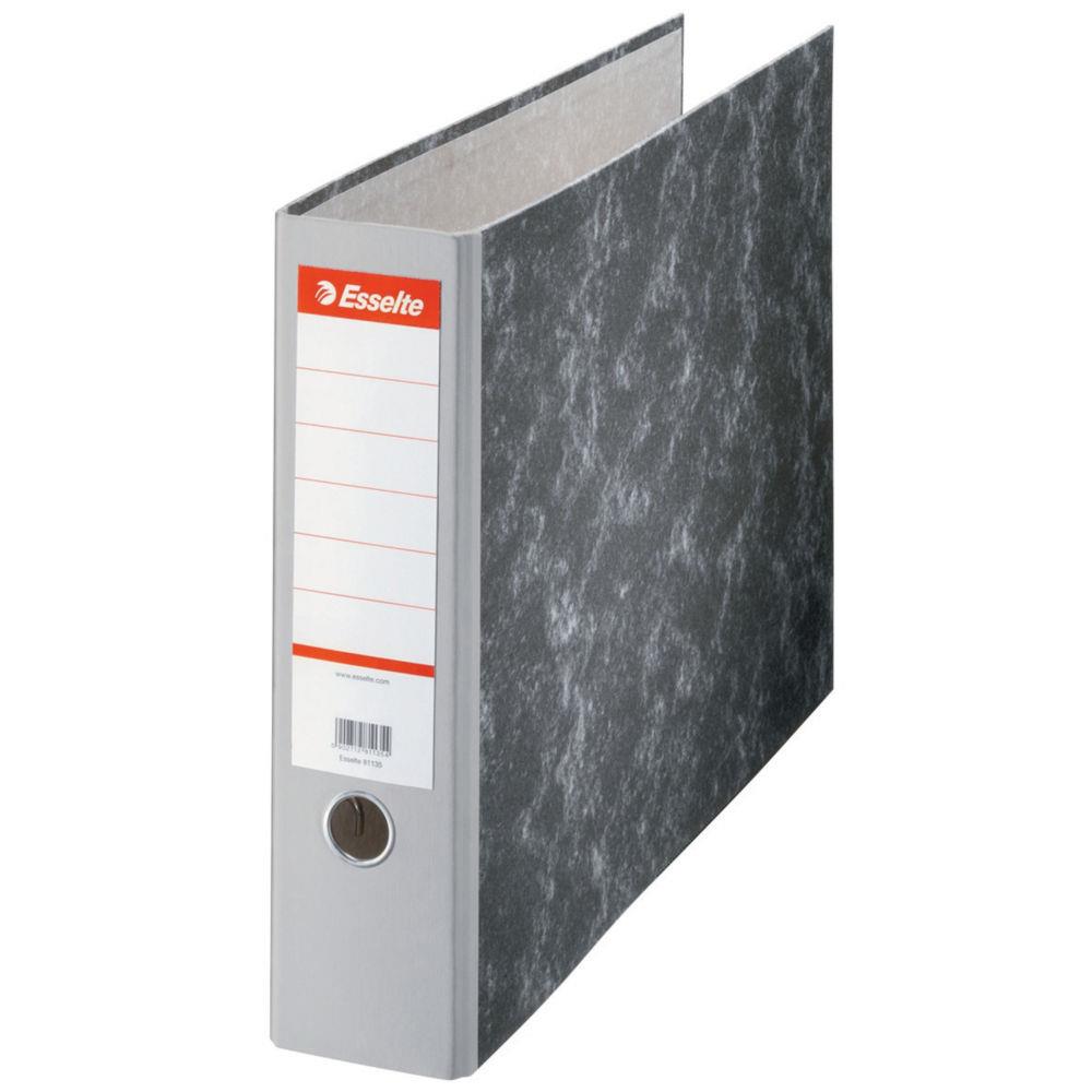 Classeur  levier Esselte A3 - format  l'italienne cartonn - dos 80 mm capacit 600 feuilles - gris
