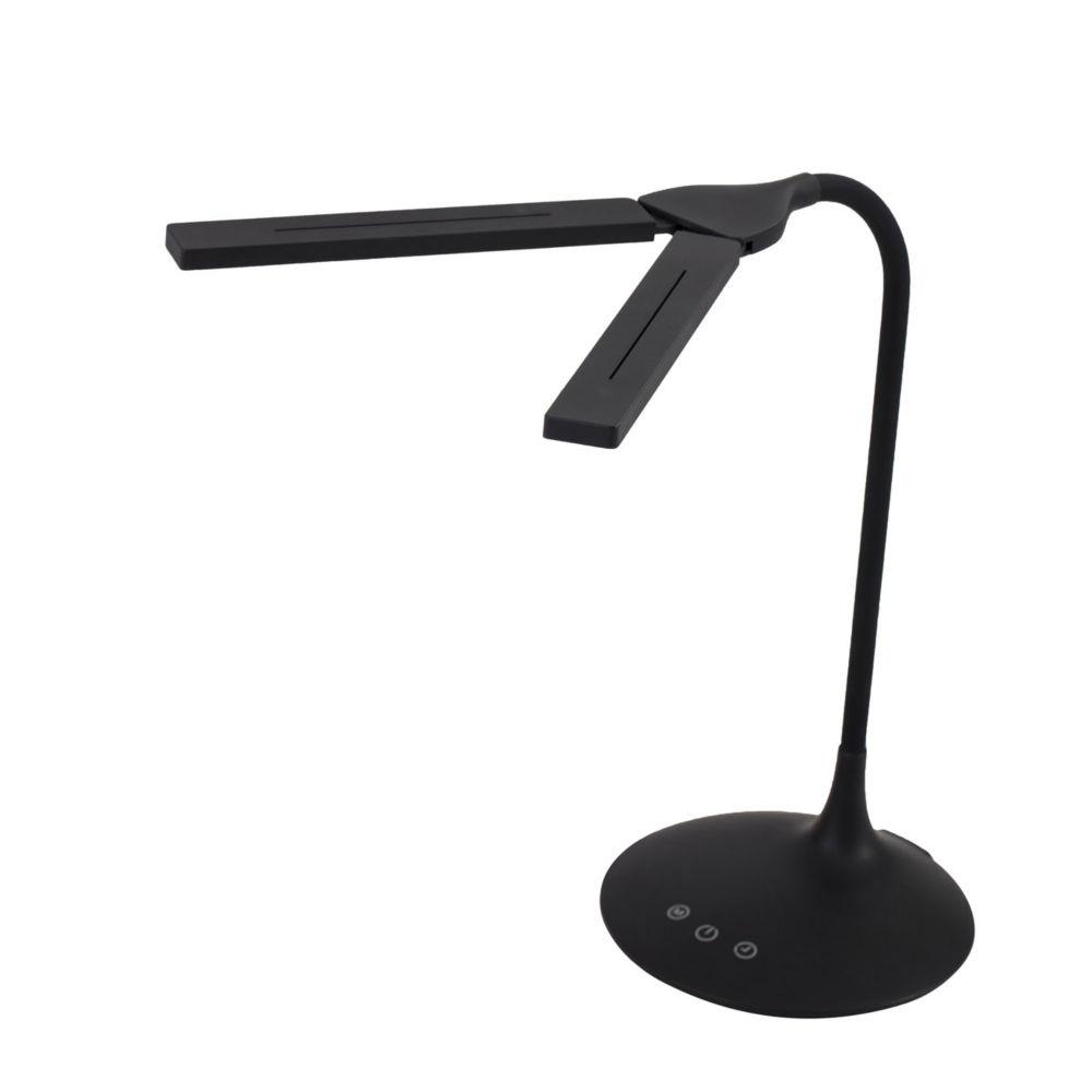 Lampe  Led Alba Ledtwin sans fil - en ABS - recharge USB - tte 34 cm - H36 cm, socle 18 cm - noir