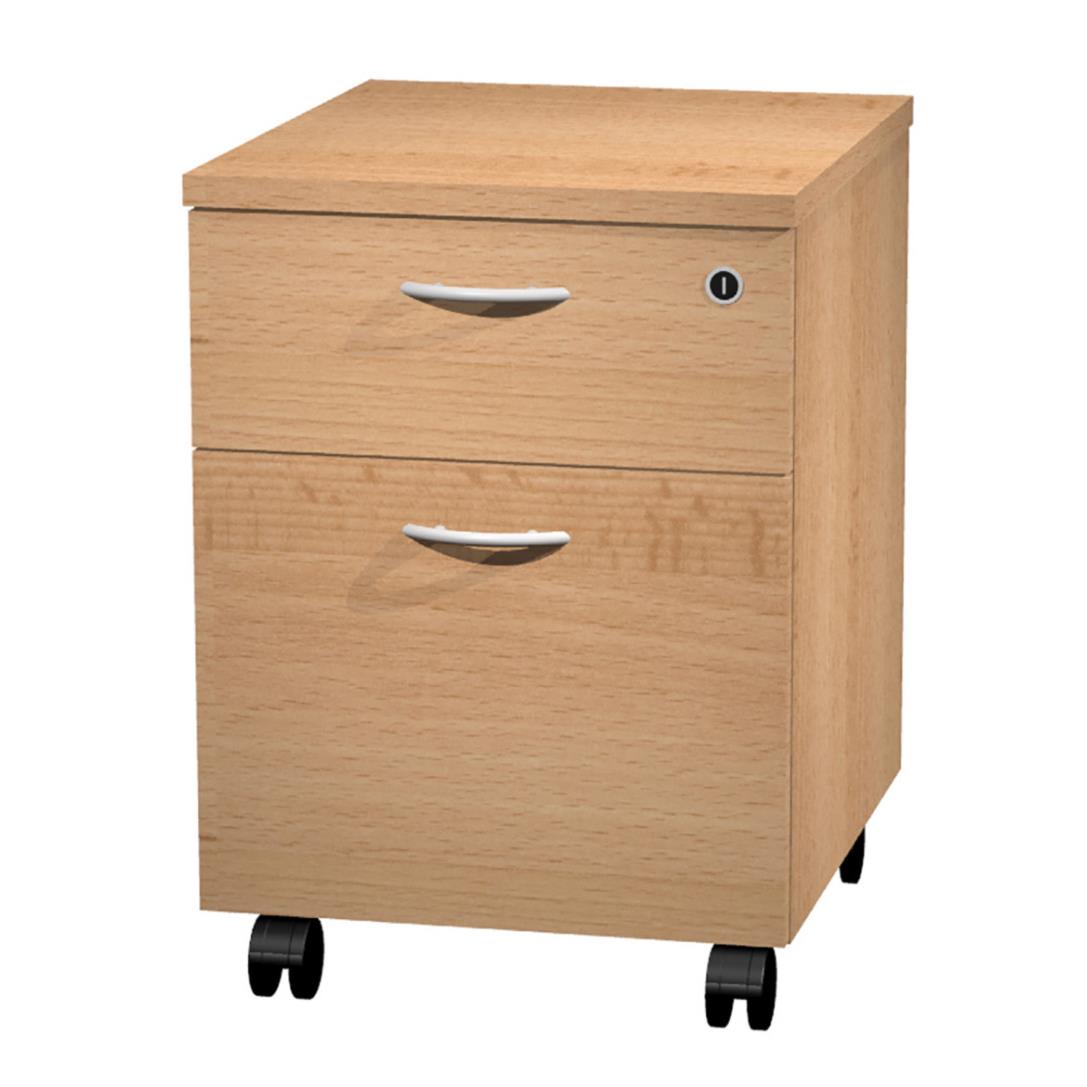 Caisson mobile Pulse 2 tiroirs - htre