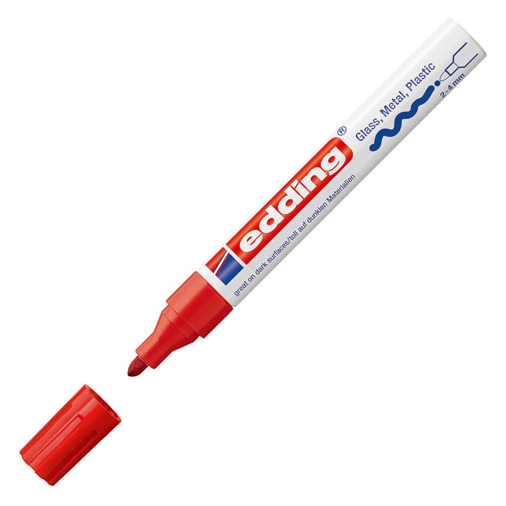 Marqueur peinture Edding E 750 - pointe ogive - rouge